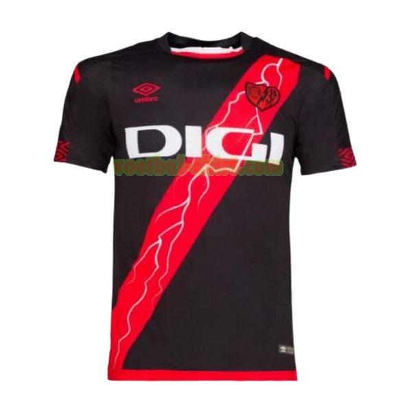 rayo vallecano uit shirt 2021 2022 thailand zwart mannen