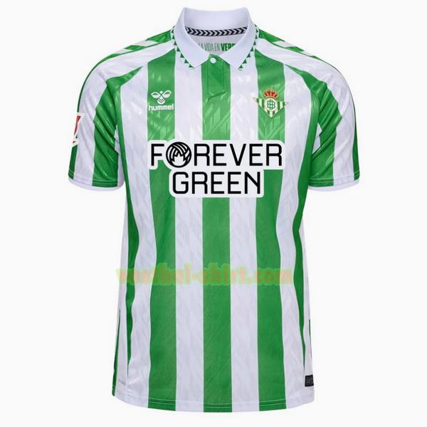 real betis thuis shirt 2024 2025 thailand wit groen mannen