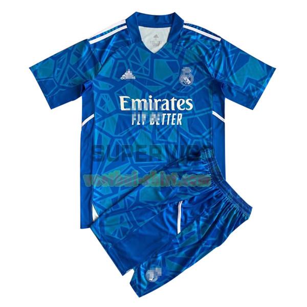 real madrid doelman shirt 2022 2023 blauw kinderen