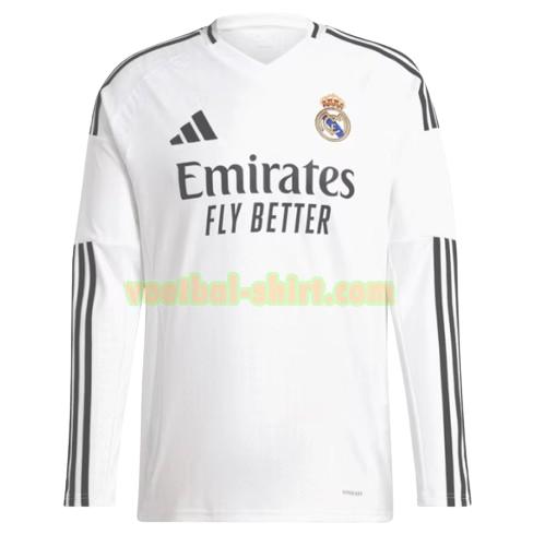 real madrid lange mouwen thuis shirt 2024 2025 wit mannen
