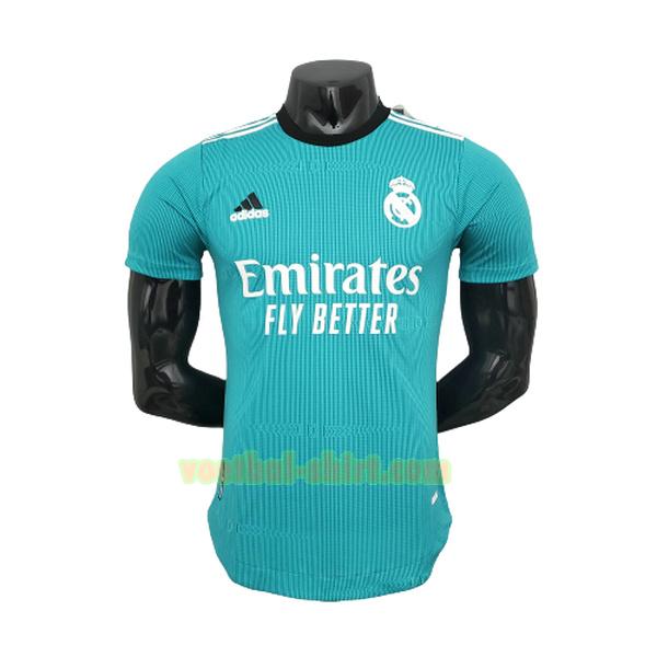 real madrid player 3e shirt 2021 2022 groen mannen