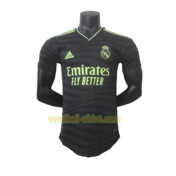 real madrid player 3e shirt 2022 2023 zwart mannen