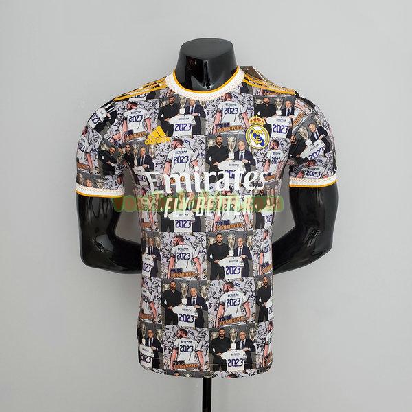 real madrid player commemorative edition shirt 2022 2023 zwart mannen