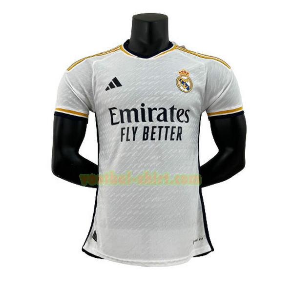 real madrid player thuis shirt 2023 2024 wit mannen