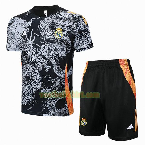 real madrid set entrenamiento 24 25 zwart mannen