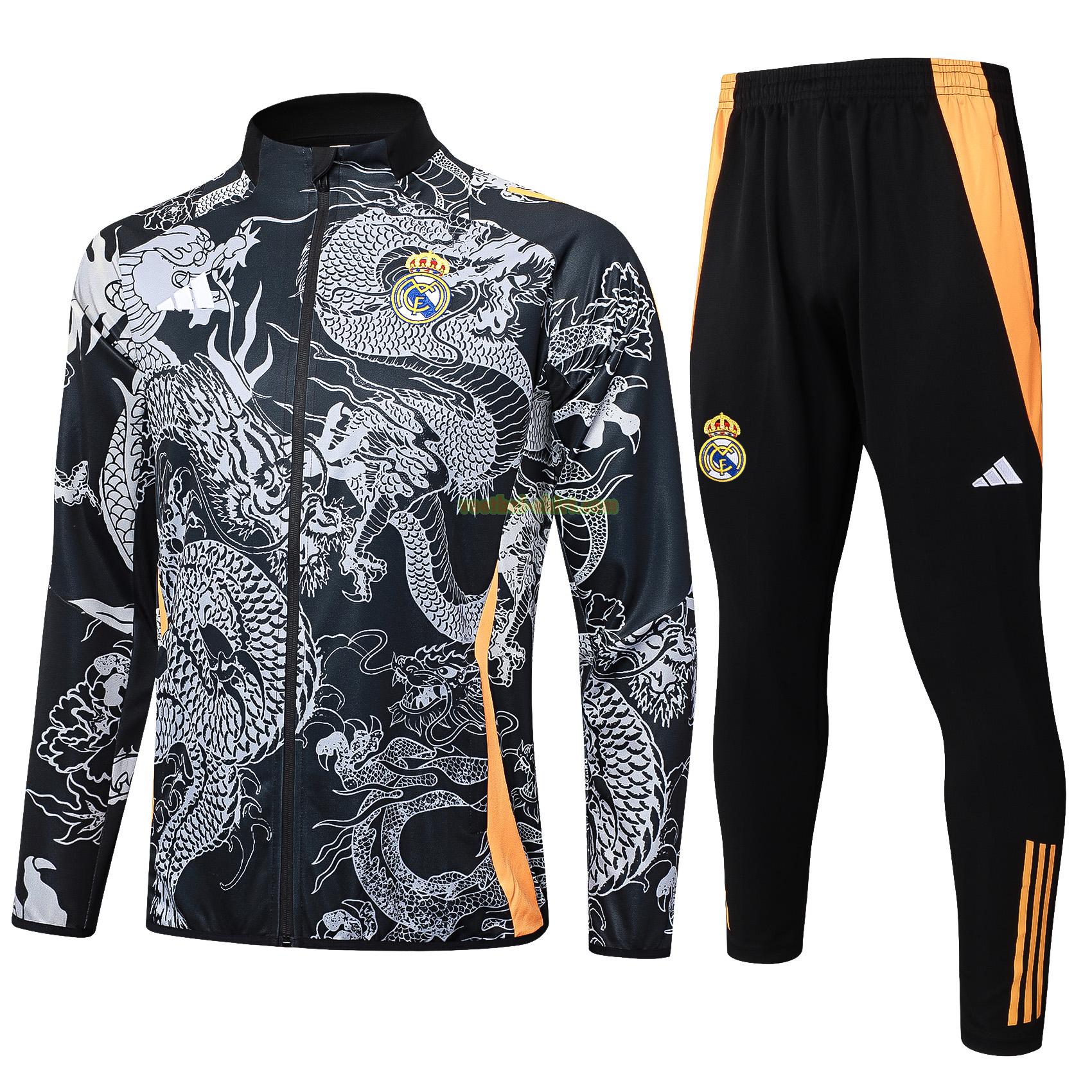 real madrid set long zipper trainingspak 24 25 wit mannen