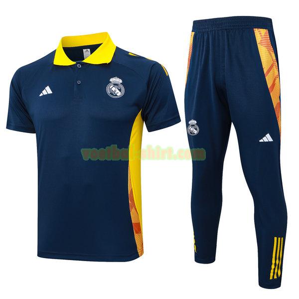 real madrid set polo 24 25 blauw mannen