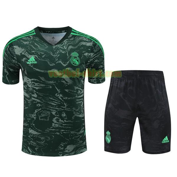 real madrid set training shirt 2023 2024 groen mannen