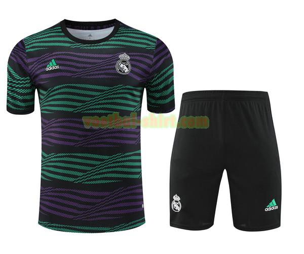 real madrid set training shirt 2023 2024 rood purple mannen