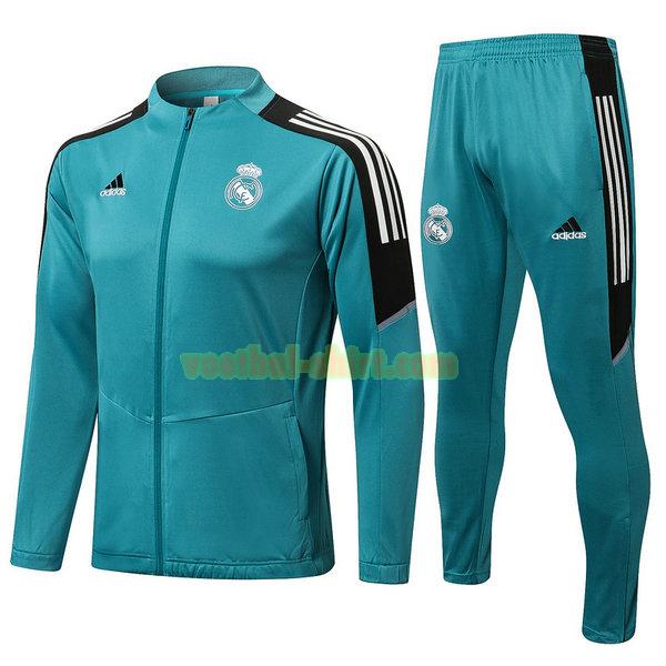 real madrid set trainingspak 2021 2022 blauw mannen