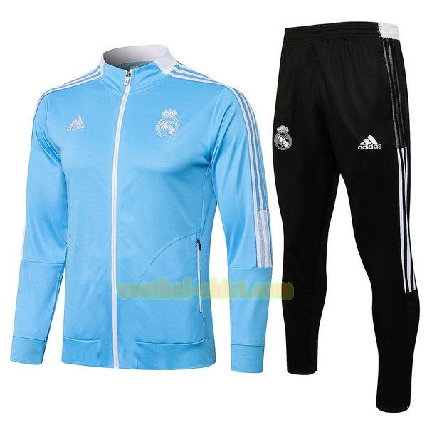 real madrid set trainingspak 2021 22 blauw mannen