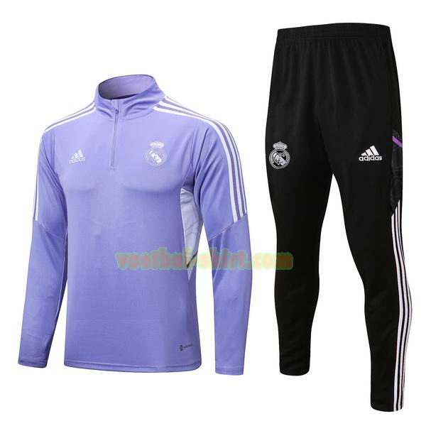 real madrid set trainingspak 2022 23 purple mannen