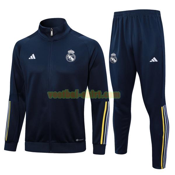 real madrid set trainingspak 2023 24 blauw mannen