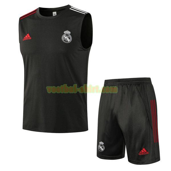 real madrid set vest 2021 2022 zwart mannen