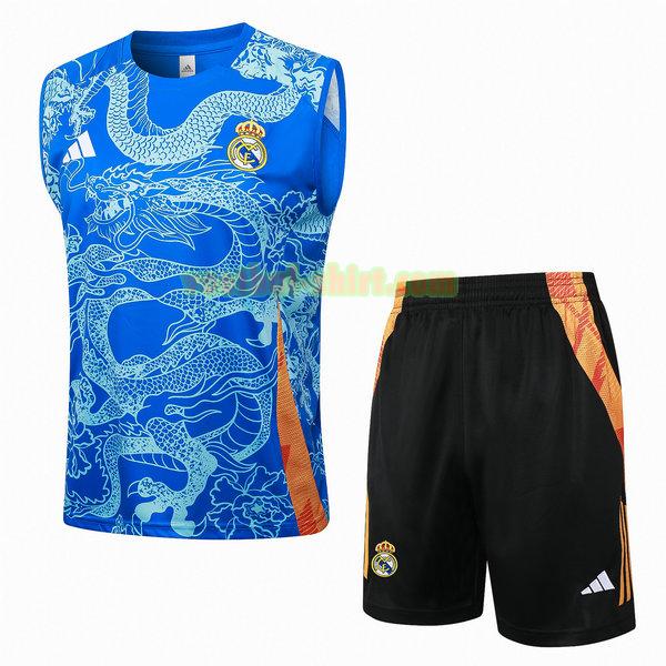 real madrid set vest 24 25 blauw mannen