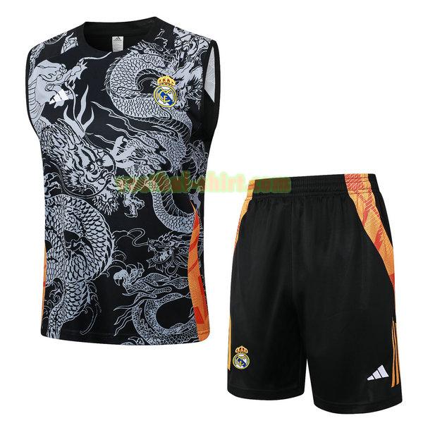 real madrid set vest 24 25 zwart mannen