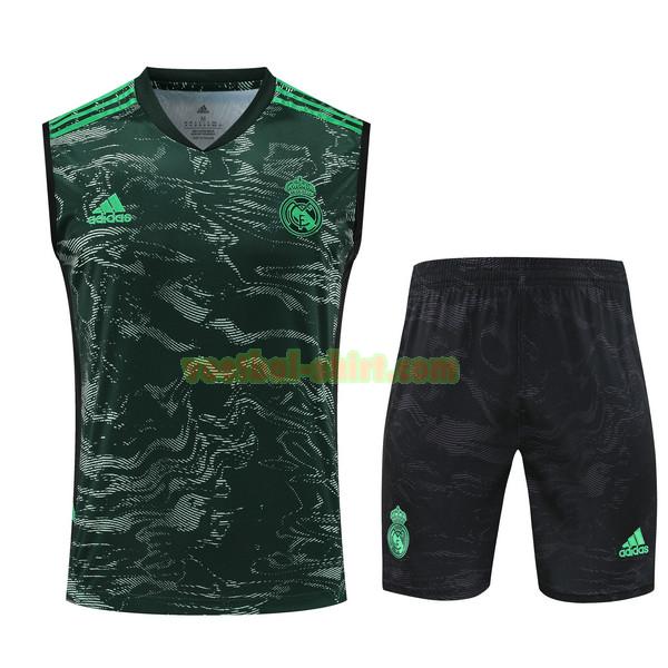 real madrid set vest shirt 2023 2024 groen mannen