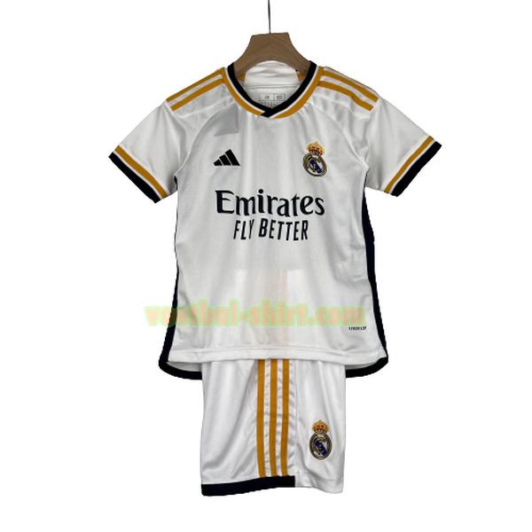 real madrid thuis shirt 2023 2024 wit kinderen