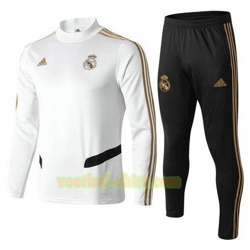 real madrid trainingspak 2019 2020 wit zwart mannen