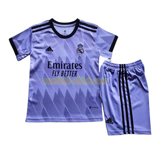 real madrid uit shirt 2022 2023 purple kinderen