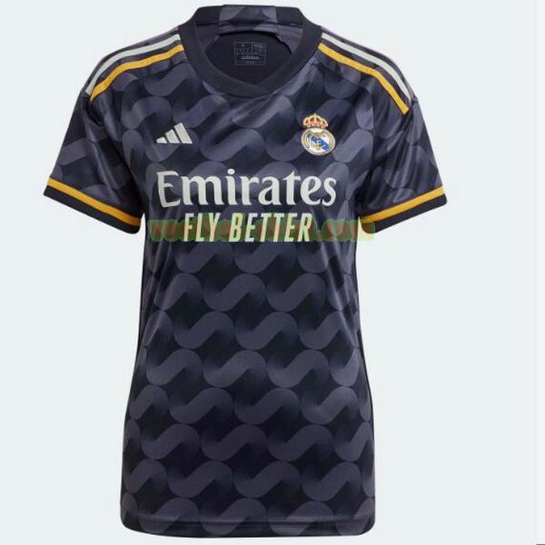 real madrid uit shirt 2023 2024 zwart dames