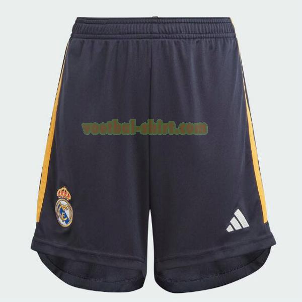 real madrid uit shorts 2023 2024 zwart mannen