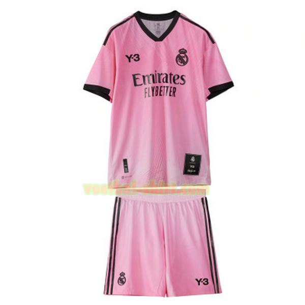 real madrid y3 shirt 2022 roze kinderen