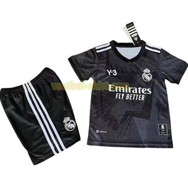 real madrid y3 shirt 2022 zwart kinderen