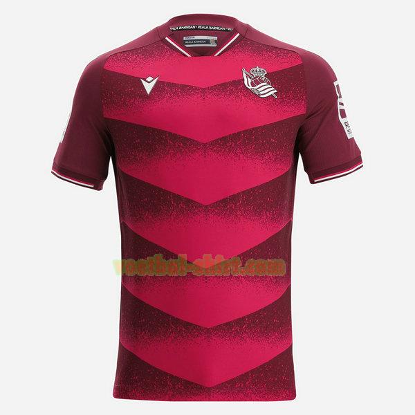 real sociedad uit shirt 2021 2022 thailand roze mannen