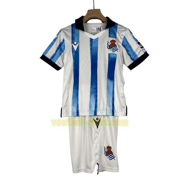 real sociedad uit shirt 2023 2024 wit blauw kinderen