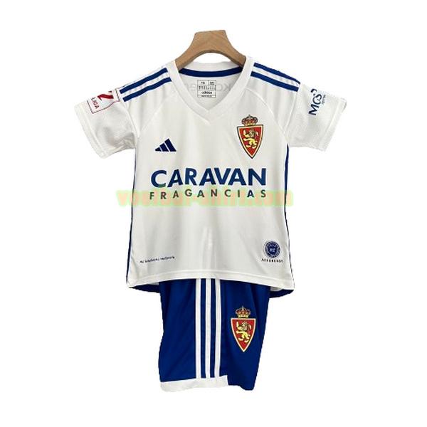 real zaragoza thuis shirt 2023 2024 wit kinderen