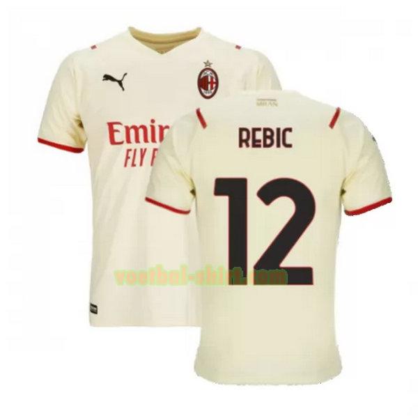 rebic 12 ac milan uit shirt 2021 2022 wit mannen