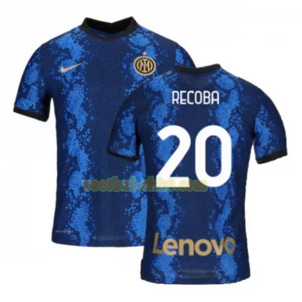 recoba 20 inter milan thuis shirt 2021 2022 blauw mannen