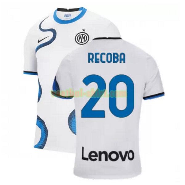 recoba 20 inter milan uit shirt 2021 2022 wit mannen