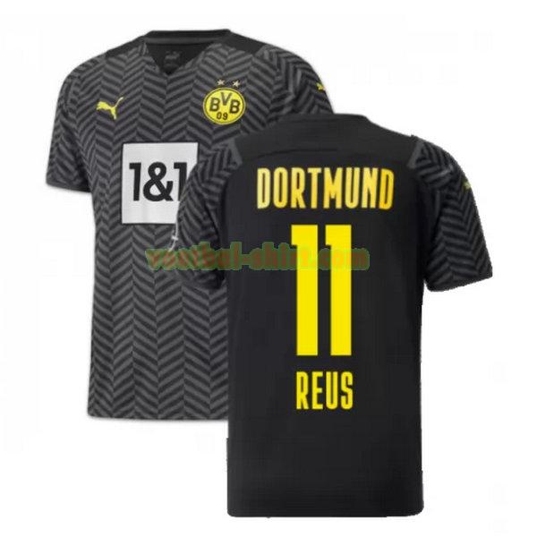 reus 11 borussia dortmund uit shirt 2021 2022 zwart mannen