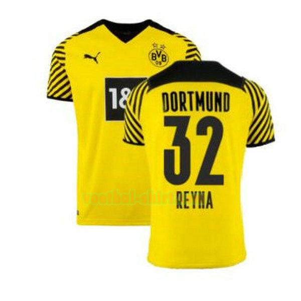 reyna 32 borussia dortmund thuis shirt 2021 2022 geel mannen