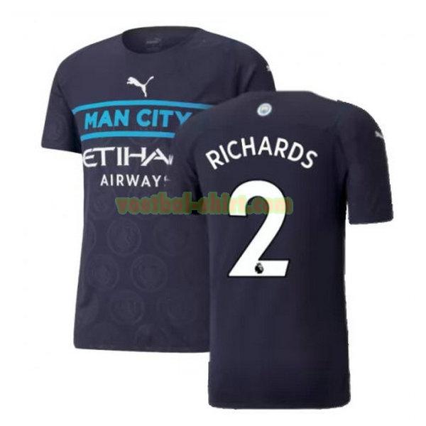 richards 2 manchester city 3e shirt 2021 2022 zwart mannen