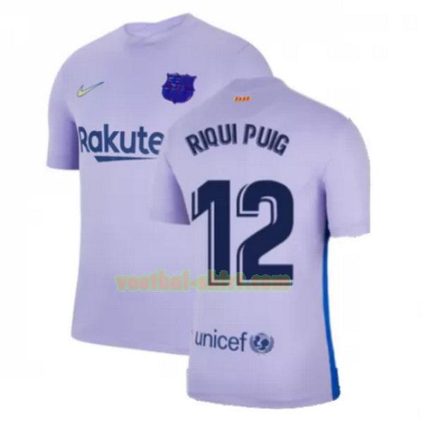 riqui puig 12 barcelona uit shirt 2021 2022 geel mannen