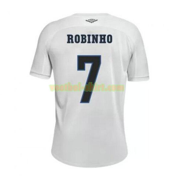 robinho 7 santos fc thuis shirt 2020-2021 wit mannen