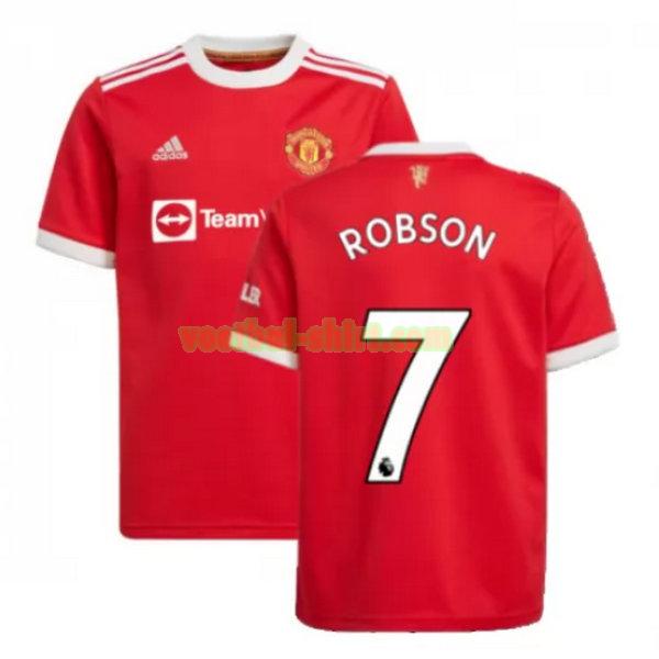 robson 7 manchester united thuis shirt 2021 2022 rood mannen