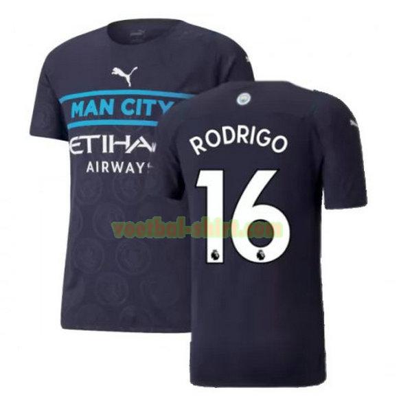 rodrigo 16 manchester city 3e shirt 2021 2022 zwart mannen