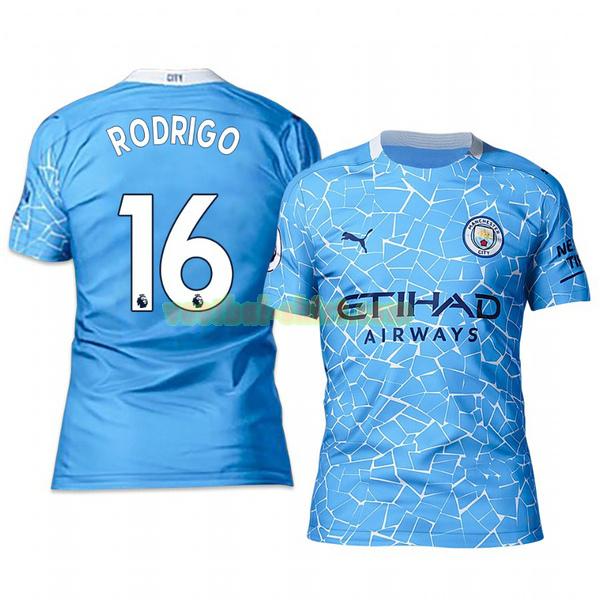 rodrigo 16 manchester city thuis shirt 2020-2021 mannen