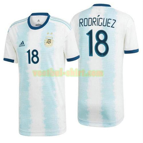rodriguez 18 argentinië thuis shirt 2020 mannen