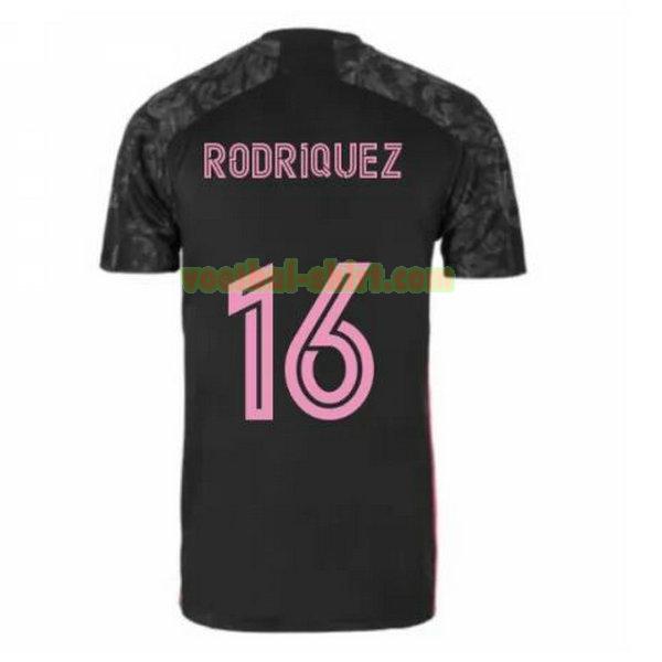rodriquez 16 real madrid 3e shirt 2020-2021 zwart mannen
