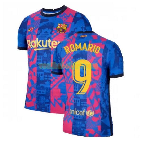 romario 9 barcelona 3e shirt 2021 2022 blauw rood mannen