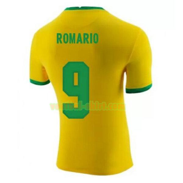 romario 9 brazilië thuis shirt 2020-2021 geel mannen