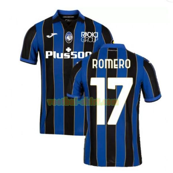 romero 17 atalanta thuis shirt 2021 2022 blauw zwart mannen