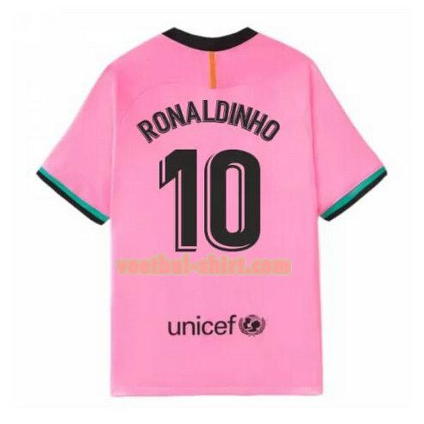 ronaldinho 10 barcelona 3e shirt 2020-2021 roze mannen