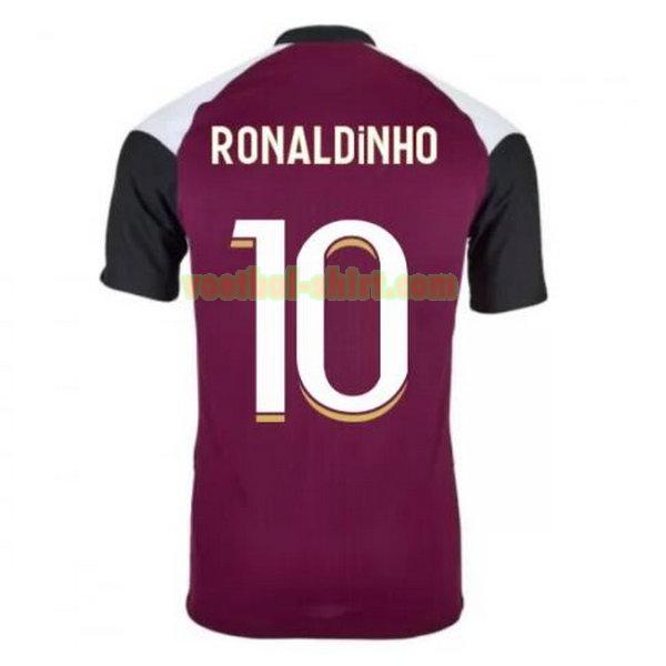 ronaldinho 10 paris saint germain 3e shirt 2020-2021 purper mannen
