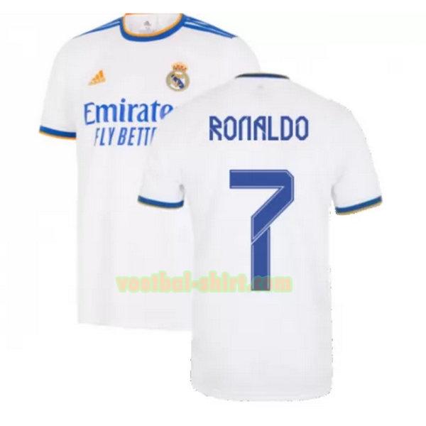 ronaldo 7 real madrid thuis shirt 2021 2022 wit mannen
